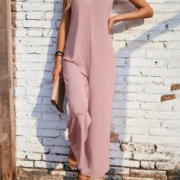 Solid Wide Leg Cami Jumpsuit *NEW* - Picture 4 of 7